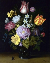 212/bosschaert, ambrosius the elder - flowers in a glass vase
